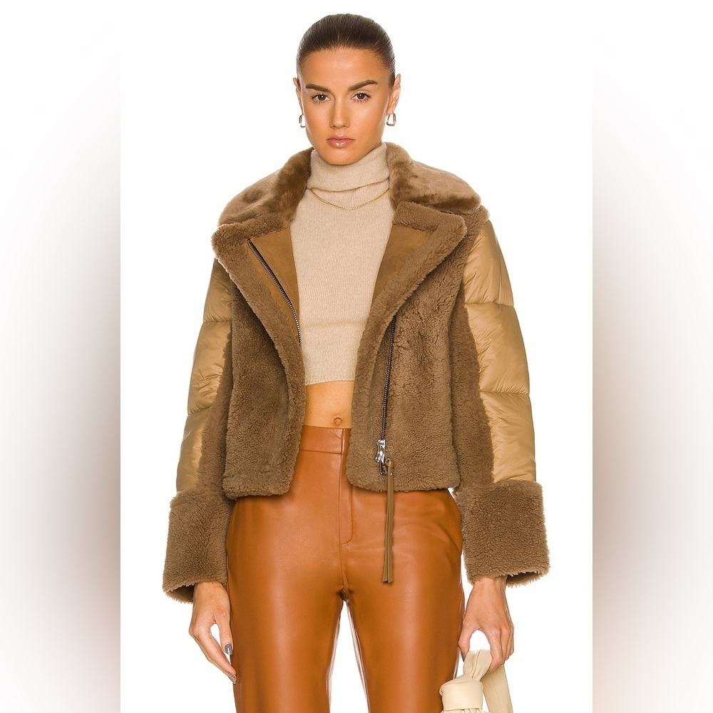 Shoreditch Ski Club Lena Shearling Puffer Jacket